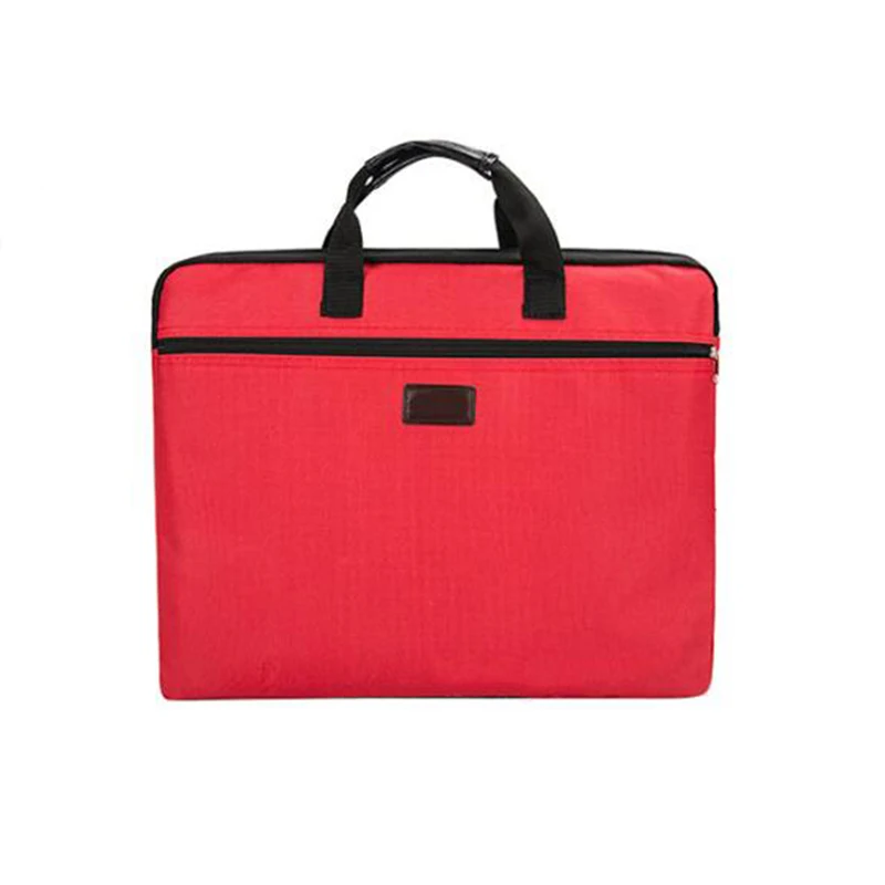 Портативная Холщовая Сумка А4 для мужчин и женщин, Офисная вместительная сумка на молнии, многослойная информационная сумка, портфель для в...