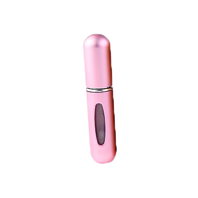 Pink 5 мл портативный мини алюминиевый парфюм многоразовый флакон многоцветный косметический спрей для наполнения дна самолетом распылитель путешественник для женщин - Цвет: Pink
