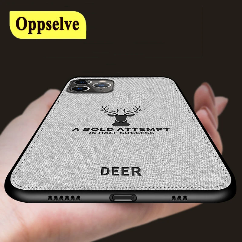 Олень Роскошные ткань мобильный телефон чехол для iPhone 7 8 6 6S Plus X Xs Max Xr 11 Pro 12 мини