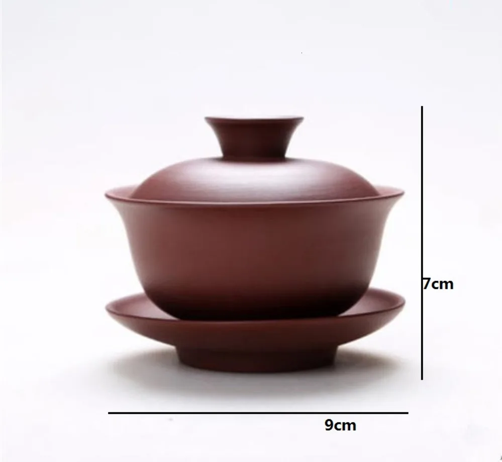 1 фиолетовый шт Барро Gaiwan китайский чай чашки Kong Fu чайная посуда ремесло чай игра аксессуары