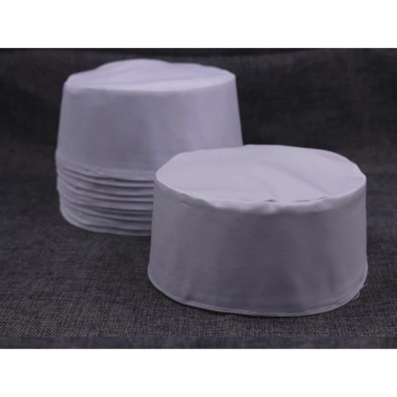 Мусульманская мужская шапка хлопковая белая бархатная молитва мусульманская