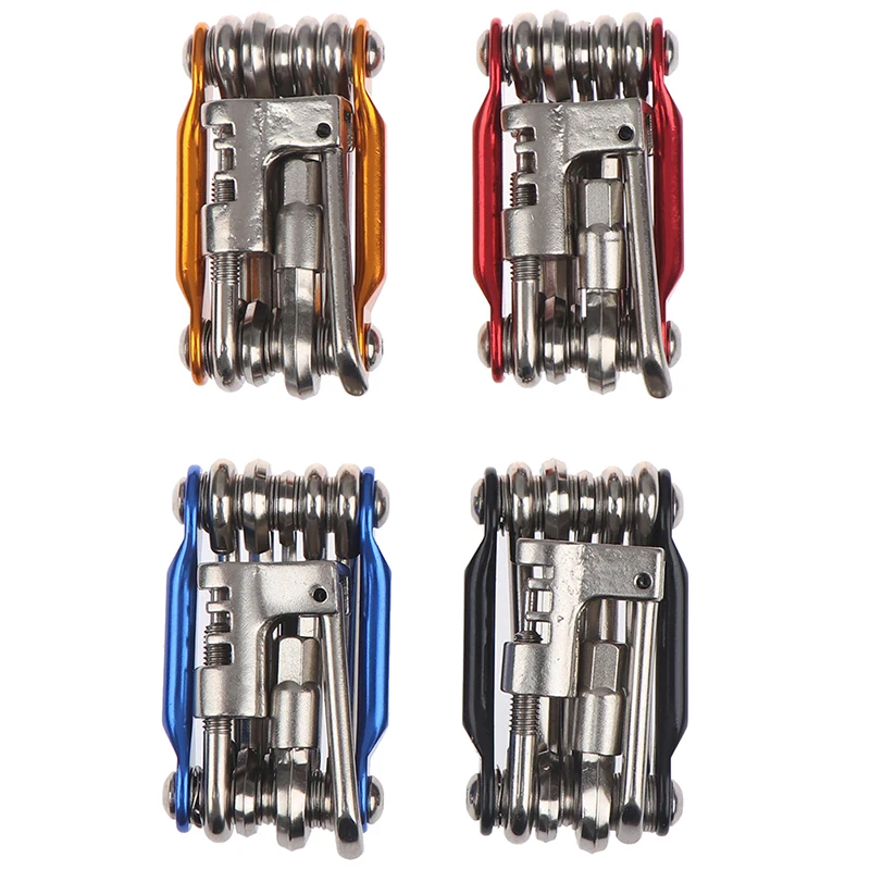 

11 в 1 Многофункциональный набор инструментов для ремонта велосипеда цепи шестнадцатеричный гаечный ключ Отвертка Набор многофункциональн...