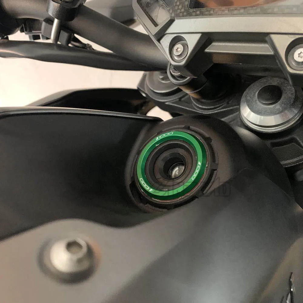 Z1000 Крышка зажигания мотоцикла кольцо выключателя ключа CNC алюминиевые