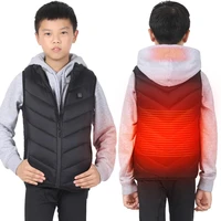 childrens heated vest winter jacket usb charging teenagers heated vest warm running outdoor wear safety intelligent keep warm