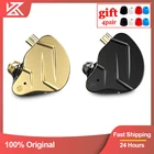 KZ ZSN Pro X-auriculares, настоящие аурикуляры с глубокими звуковыми сигналами HIFI, технология hibrida 1BA + 1DD, спортивные устройства