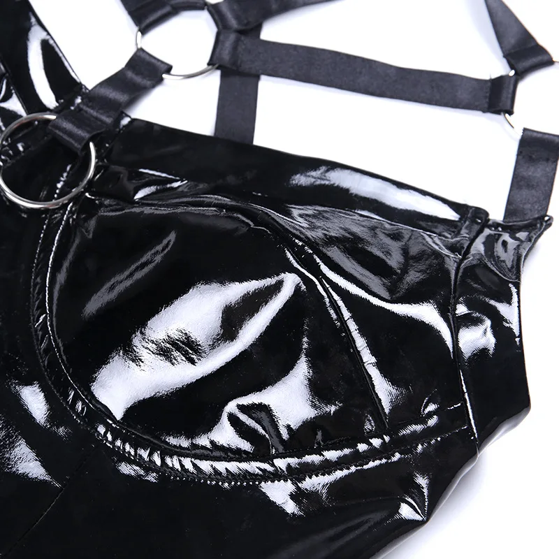 

Sexy Short Crop Tops Camis crop top with strapless and chest-side gathered tunic bra-tops night club fashions outerwear F959