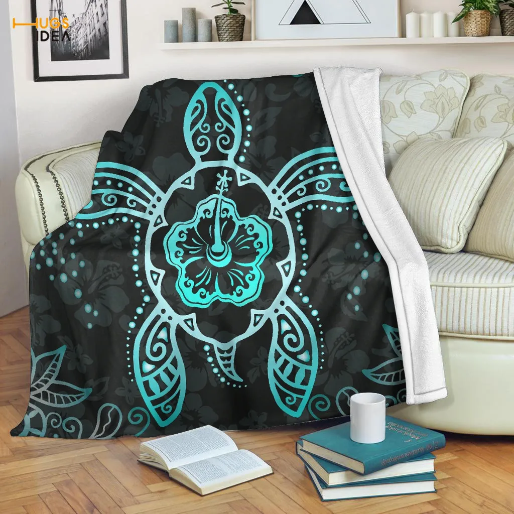 

HUGSIDEA Tribe Art Turtle Pattern флис, одеяло, летний кондиционер, ворс, диван, теплое одеяло, s, Фланелевое плюшевое одеяло для дома