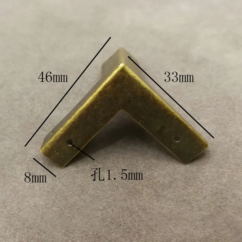 8PCS Furniture Decorative Corner Antique Jewelry Gift Wood Box Feet Leg Protector Retro Case Edge Metal Protection Cover | Обустройство