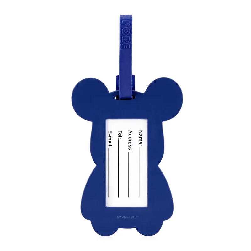 Мультфильм жестокий медведь сумка для гольфа ярлык карточка табличка с именем