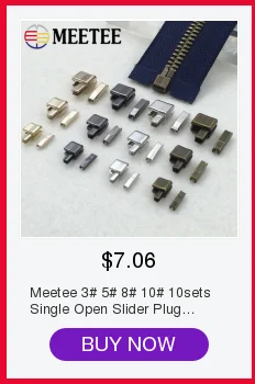 Meetee 2 шт 60-120 см 8# Смола двусторонний на молнии пуховик на молнии DIY длинная одежда Двухсторонний Слайдер ручной Швейные материалы ZA004