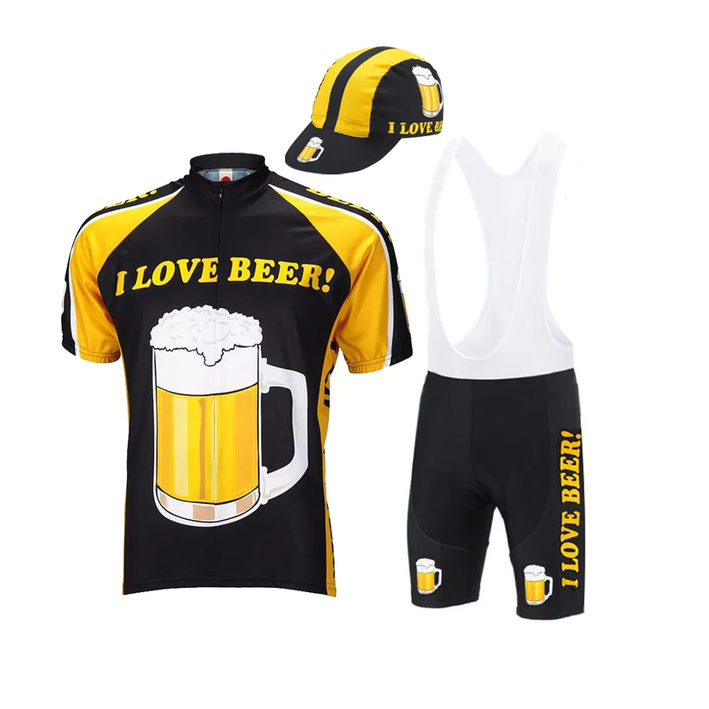 Комплект велосипедной одежды черный комплект из Джерси шорты и нагрудник