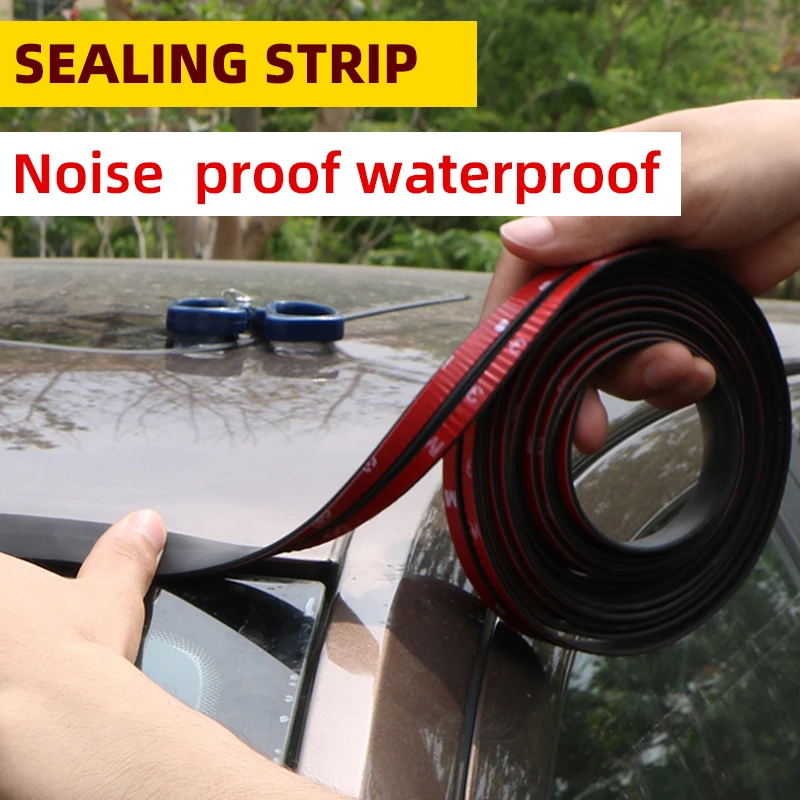 

Car Window Rubber Seal Rubber Roof Strip Universal Roof Windshield Protector Window Edge Auto Windshield Car Sealing Accessories