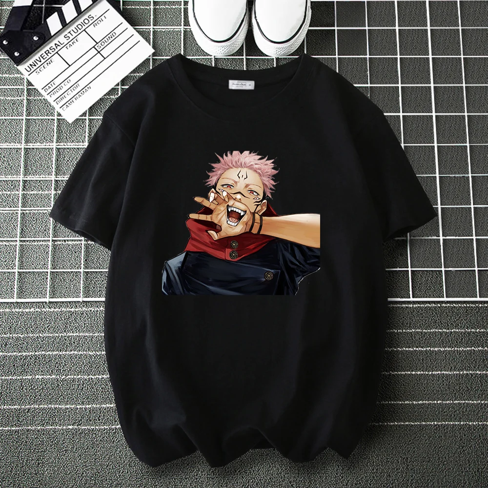 

Hot Anime Jujutsu Kaisen Figure Cotton T-Shirts Teen Men Women Casual Tee Shirts Summer Brand Tops Male Fashion Harajuku T Shirt