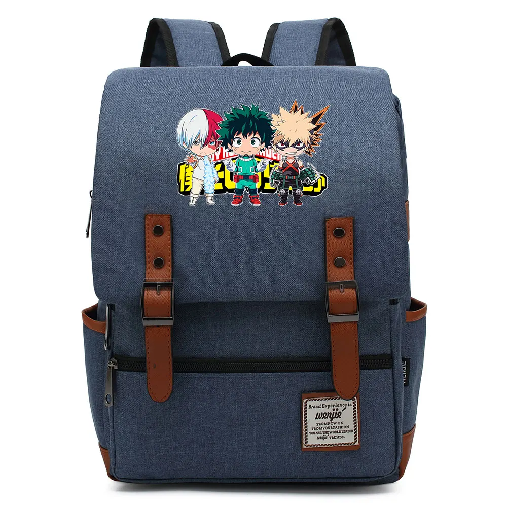 

B3008 Fashion Cartoon Anime My Hero Buckle Children School bag Teenagers Student Schoolbags Women Bagpack Men Backpack