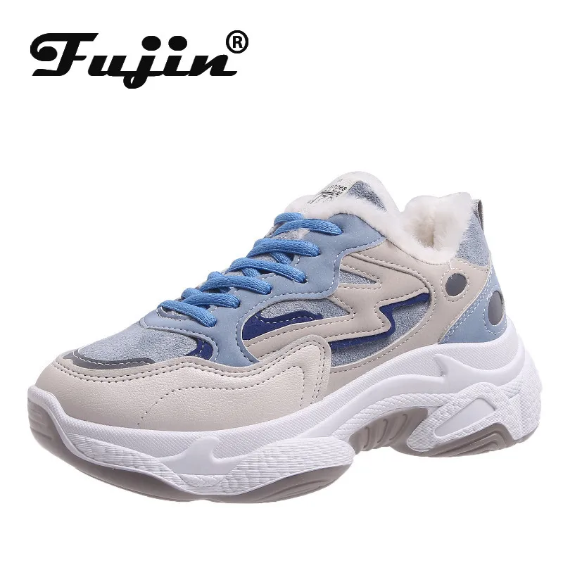 FUJIN/женские ботильоны Кроссовки Женская повседневная обувь Зимние женские