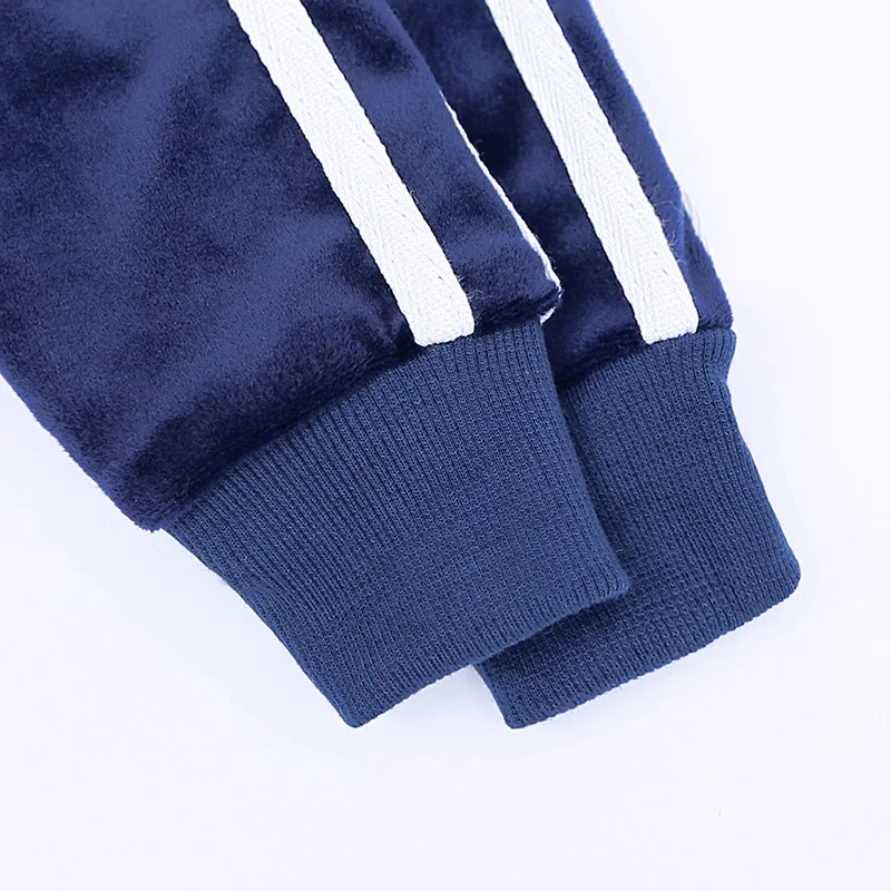 

2020 autumn fashion baby girl clothes velvet long sleeve zipper jacket pants bebes tracksuit child baby boy Kids clothing set