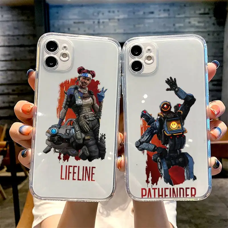 

apex legends Phone Case For iphone 13 12 11 8 7 plus mini x xs xr pro max Transparent soft