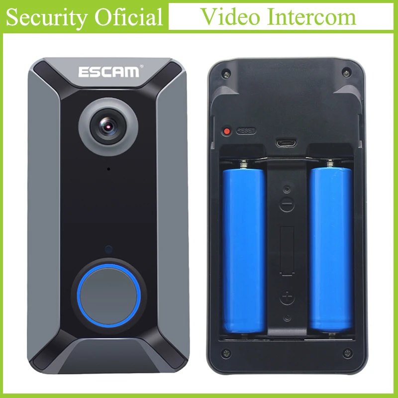 Wi Fi видеодомофон 720P с ночным видением беспроводной дверной звонок батареей видео