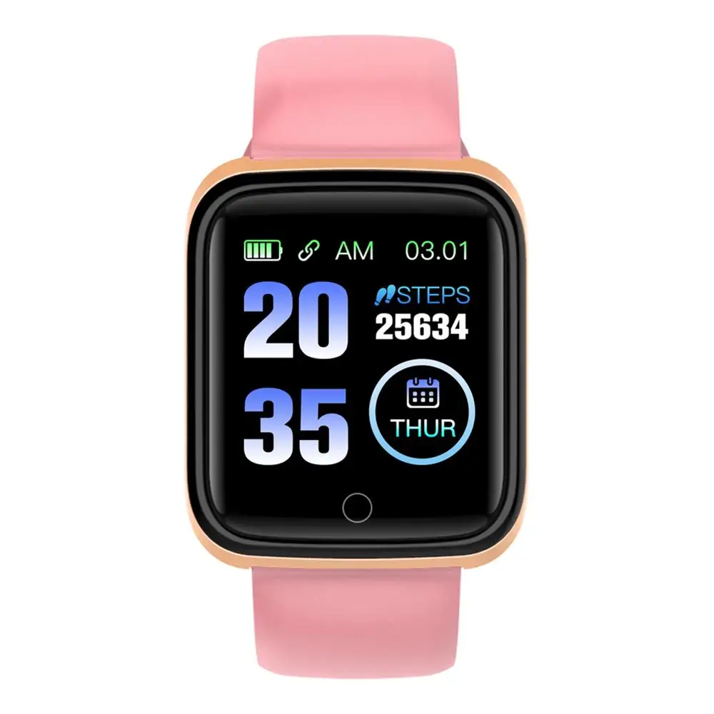 M6 розовый для женщин Девушка Smartwatch кровяное давление монитор сердечного ритма IP67