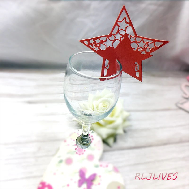 Стакан для вина в форме сердца и звезды металлические Вырубные штампы сделай сам