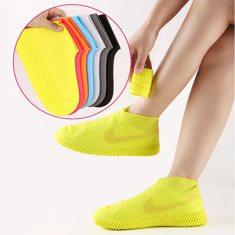 

Silicone Waterproof Shoe Cover Unisex Shoes Protectors Rain Boots for Indoor Outdoor Rainy Reusable outdoor shoe Cover