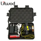 Litwod Z20 светодиодный ИК-датчик движения, налобный фонасветильник, перезаряжаемый фонасветильник, налобный фонарь, лампа для улицы, кемпинга, рабосветильник щения