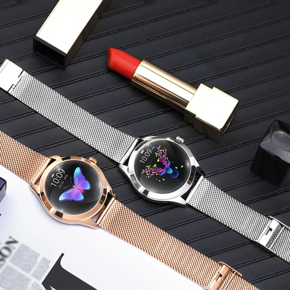 Смарт-часы KW10 для женщин умный браслет с пульсометром водонепроницаемость IP68