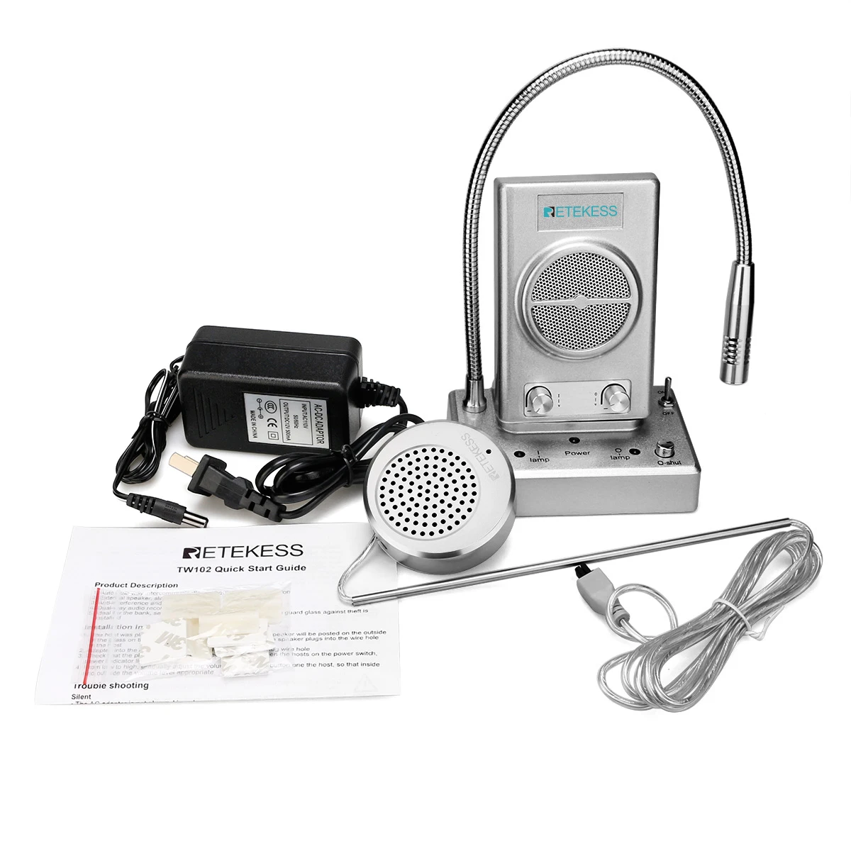 Retekess TW102 3W двухсторонний счетчик окон система внутренней связи интерфона для
