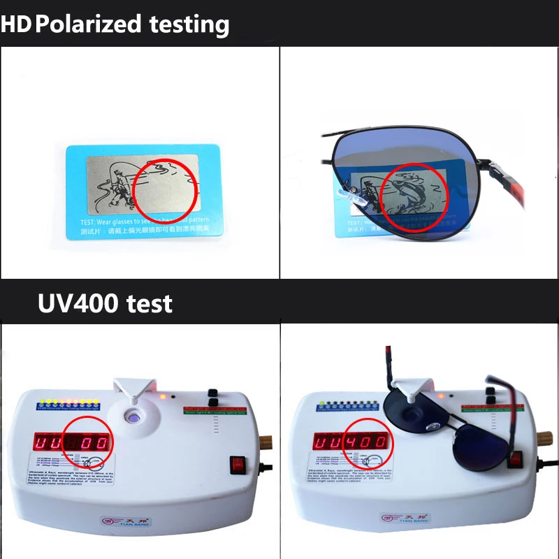 HD поляризованные солнцезащитные очки мужские Брендовые для вождения Большие