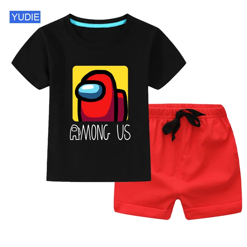 

New Game kids baby T-shirt Short Sleeve Cartoon Tshirt Set for Kids Boy 3D Printed Tops Impostor Graphic Hip Hop Unisex Clothing