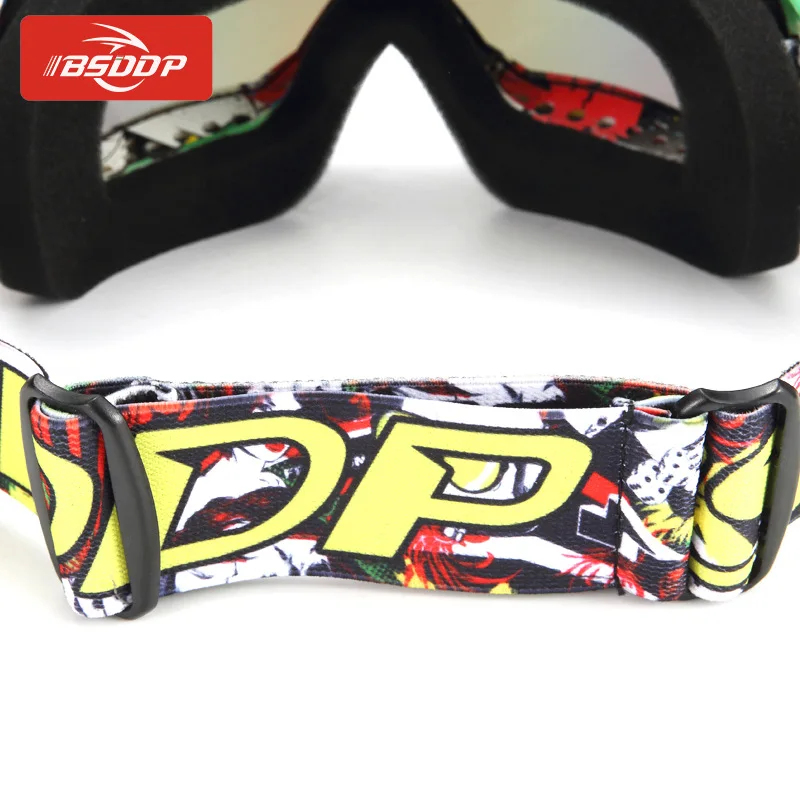 Цветное Защитное снаряжение для мотоцикла гибкий шлем Креста лыжные очки маска