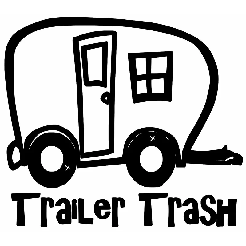 Виниловая наклейка для трейлера мусора кемпинга путешествий прицепа парка 16*14
