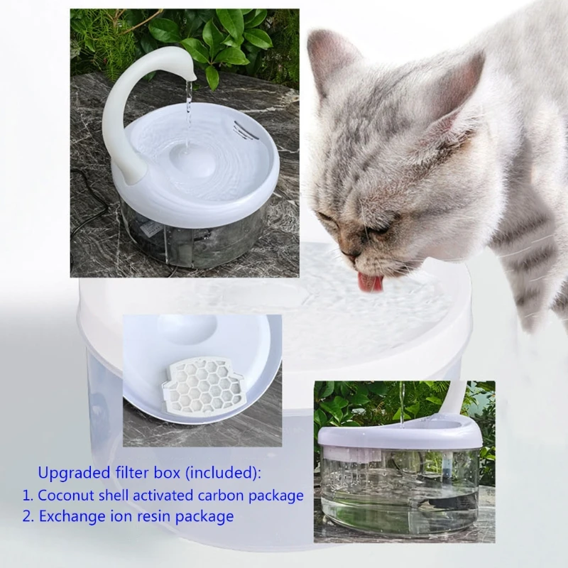

Drinker For Cats Water Bowl Dispenser Filter High-Efficiency Filtration System Active Drinking Fountainse Easy to Clean