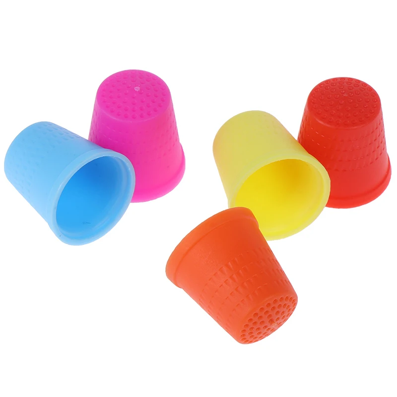5Pcs Rubber Craft Quilter Needlework Sewing Thimble Protector Counting Finger Tip Cone | Дом и сад