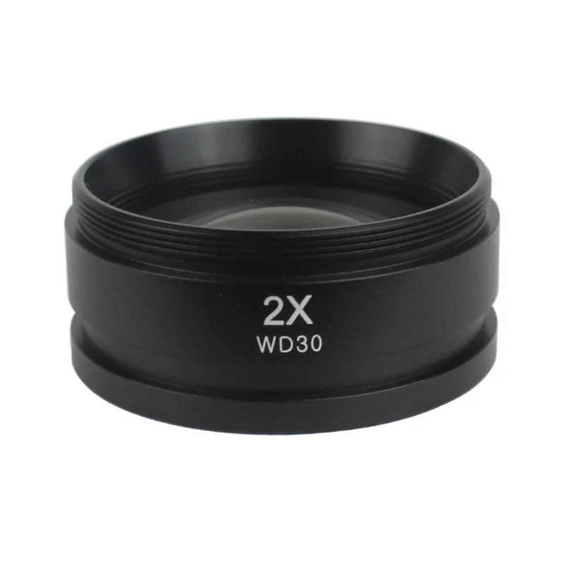 WD165 0.5X 0.7X 1.0X 2.0X Auxiliary Objects Lens Microscope Camera For Trinocular Stereo Zoom Barlow Glass |