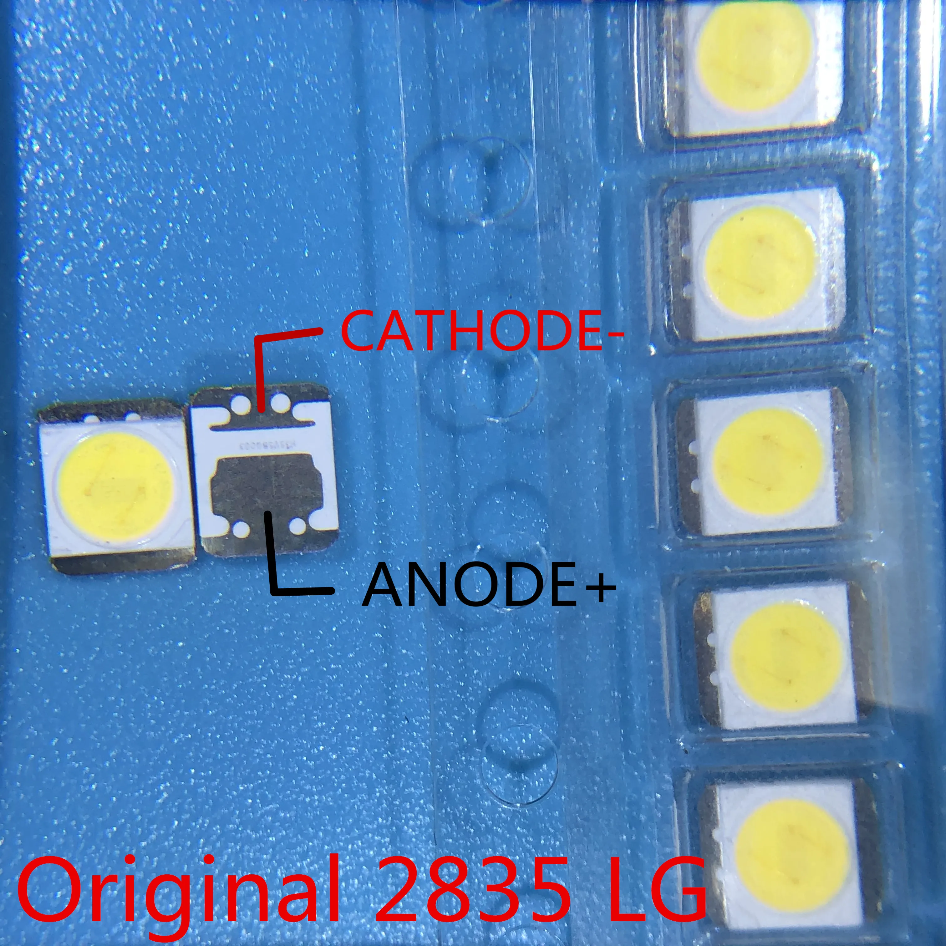 50 шт./лот 3528 2835 3V SMD светодиодные Бусины 1 Вт LG холодный белый лм для ТВ/ЖК подсветки