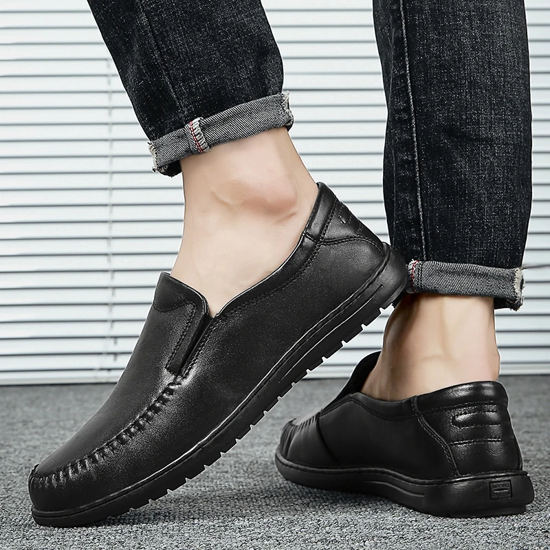 

Sapato Masculino Casual Mens Shoes Casual Male Shoe Black Leather For Men Leisure Zapatos Casuales Para Hombre Fashion