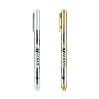 1pcs metallic gold silver ink color pen office school multifunctional signature pen writing pen for party wedding decoration