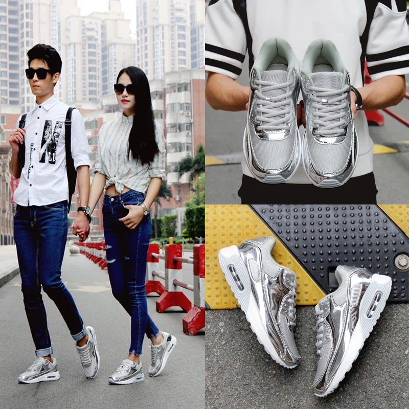 

Парные повседневные прогулочные туфли, дышащие теннисные кроссовки с воздушной амортизацией, нескользящая Уличная обувь