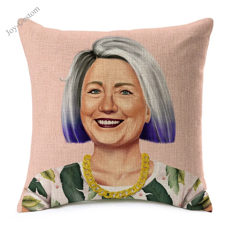 Наволочки для подушек Дональда Трампа Уинстона Черчилля хипстерское искусство