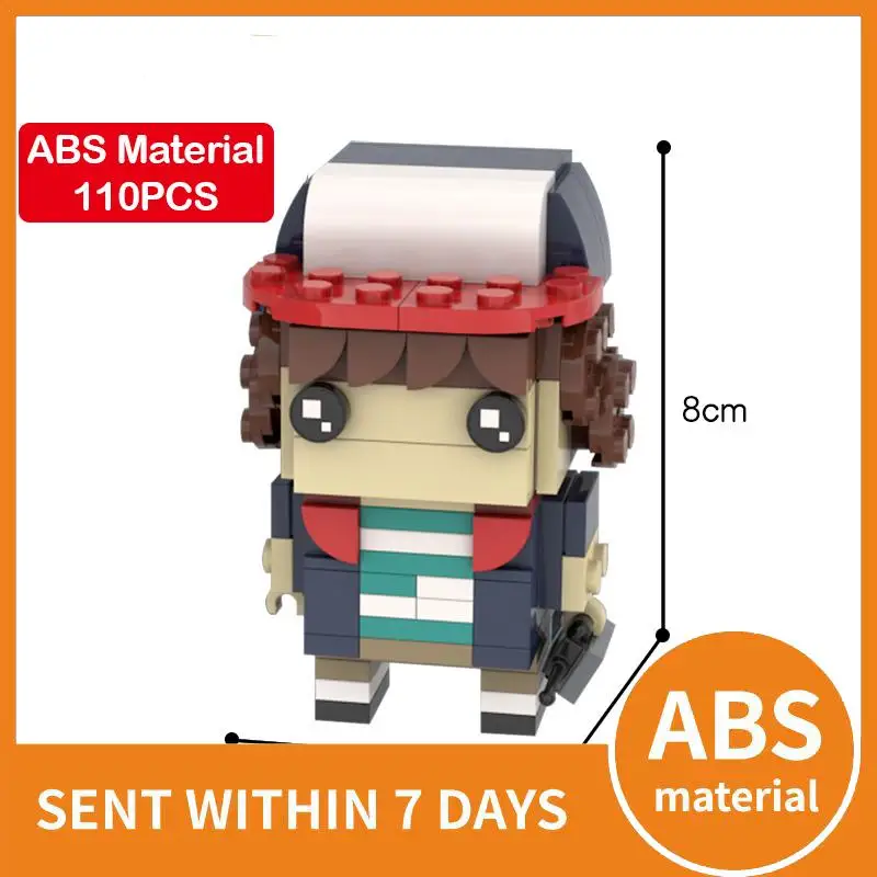 

MOC Strangered -Things Brickheadz Dustins Simulation anime Figure Model Building Blocks doll Bricks Constructor children's Toys