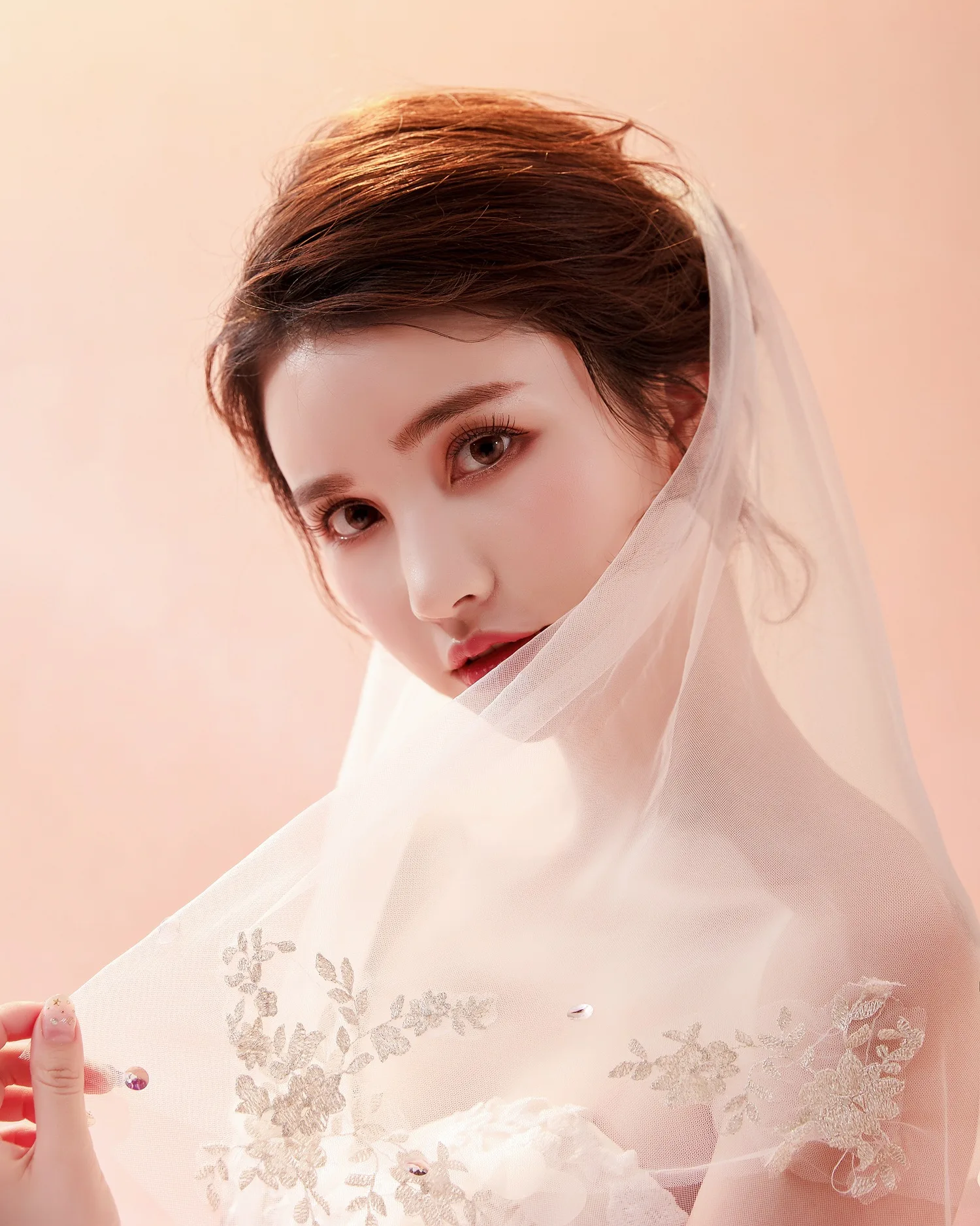 

GBCNYIER Lace short veil bridal wedding veil wedding wedding accessories E