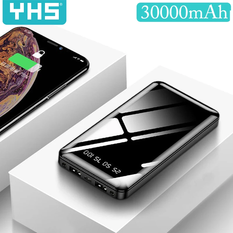 30000 мАч Внешний аккумулятор портативная зарядка внешний зарядное устройство для