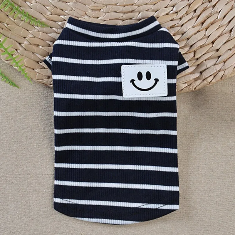 Спортивное платье сезон весна-лето собачья одежда в полоску жилет юбка Одежда