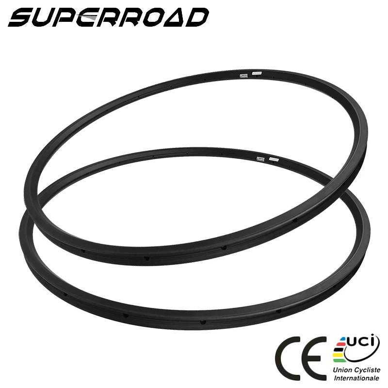 Дешевые 23 мм с глубиной 20 полностью Углеродные Диски для шоссейного велосипеда