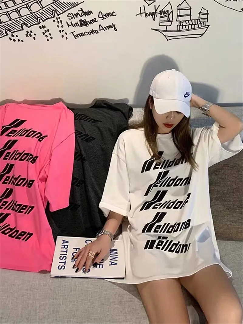 

Summer Style WELLDONE T-shirt Men Women Best-Quality Fashion Casual We11 Done WELL DONE Top Tee