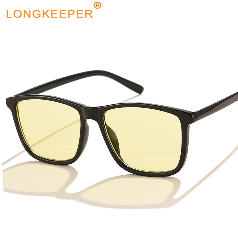 

Солнцезащитные очки унисекс, квадратные, летние, кошачий глаз, с желтыми линзами, с защитой от ультрафиолета, 2021