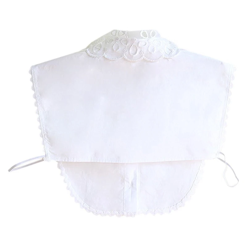 Новые женские блузки Поддельные Воротник Половина Рубашка съемный ложный