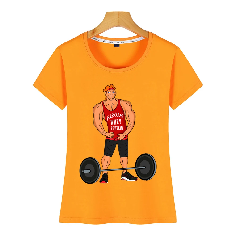 Женская хлопковая Футболка hercules белая футболка с сывороточным протеином | одежда