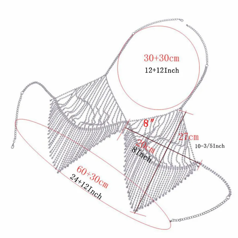 Роскошные Хрустальные сексуальные пляжные аксессуары цепочка для тела Бикини